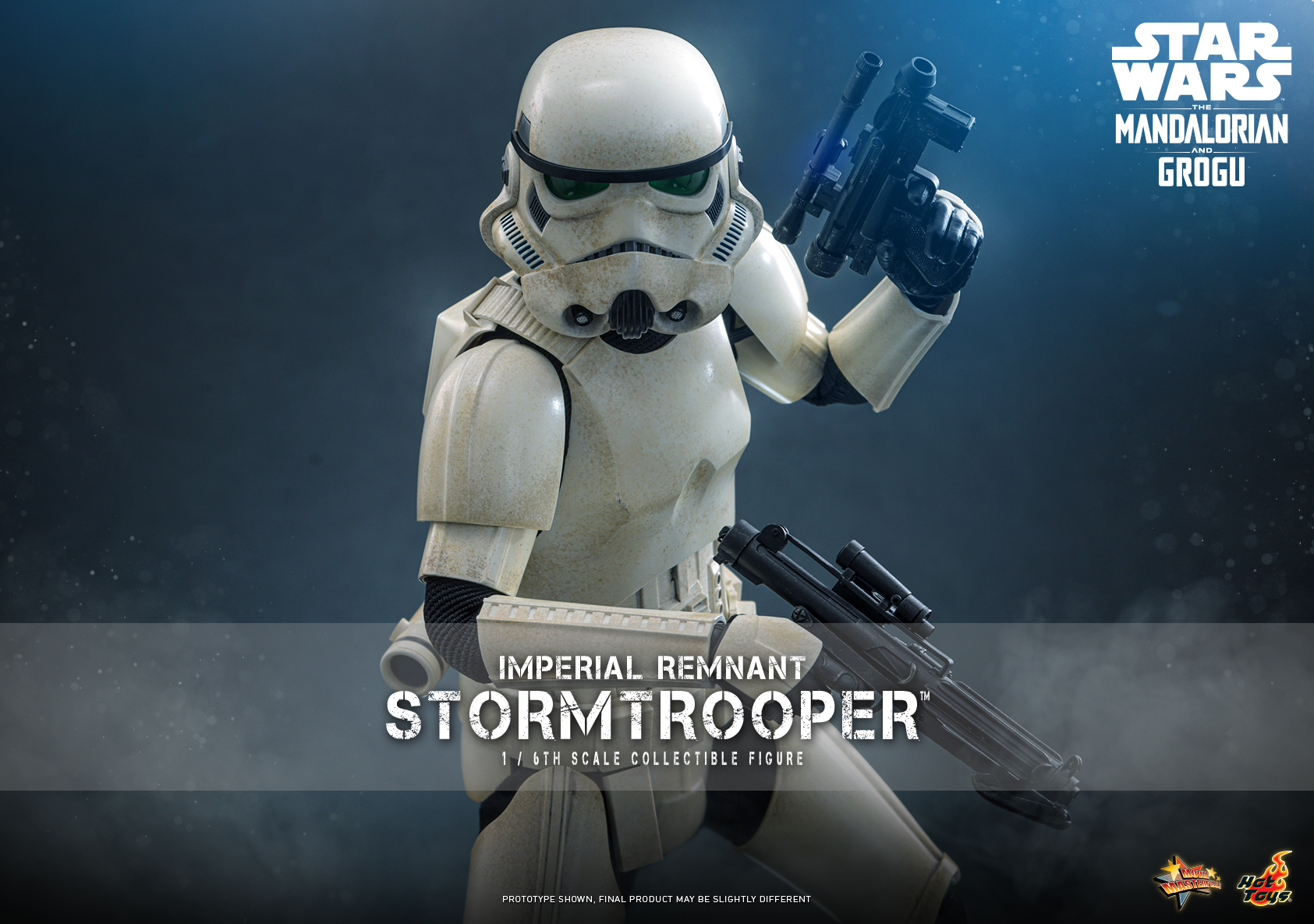 A worn symbol of the Empire appears in Hot Toys Imperial Remnant Stormtrooper