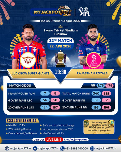 LSG vs RR Match Odds & Betting Myjackpot777.jpg