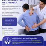 Chronic lower back pain can significantly impact professional life.