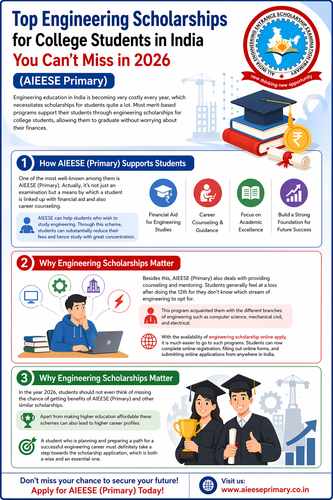Top Engineering Scholarships for College Students in India You Can’t Miss in 2026 (AIEESE Primary).png