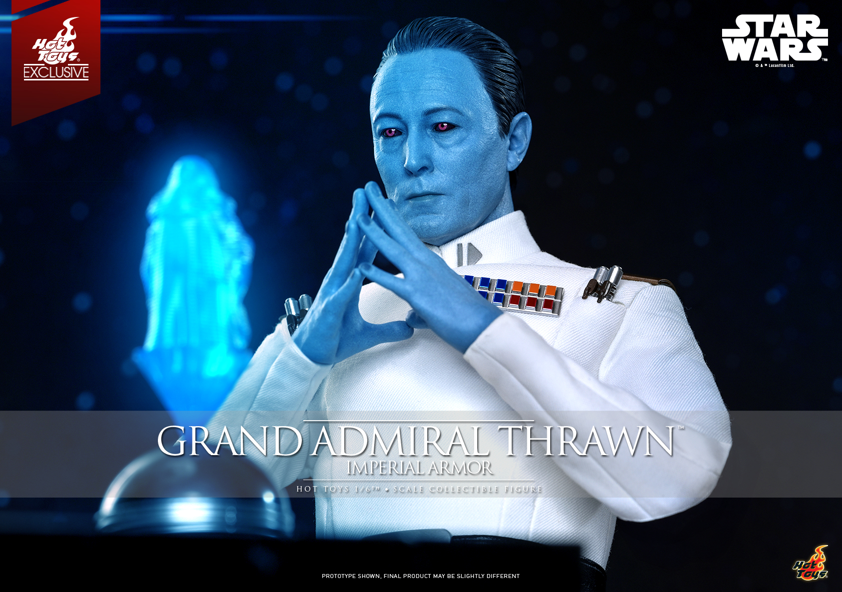 Thrawn arrives in Hot Toys Imperial Armour figure