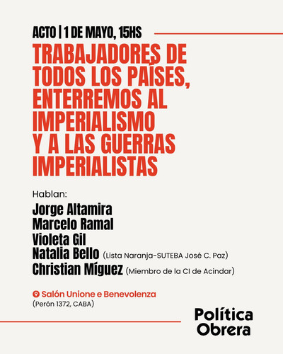 ACTO A LAS 15 HS  EN UNIONE E BENEVOLENZA-  PERON 1372- CABA