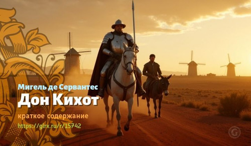Читать краткий пересказ романа Мигеля де Сервантеса «Дон Кихот». Дон Кихот, Сервантес, краткое содер.jpg