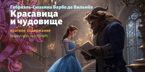 Читать краткий пересказ книги Габриэль-Сюзанны Барбо де Вильнёв «Красавица и чудовище». Красавица и .jpg