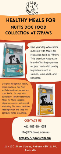 Healthy Meals For Mutts Dog Food Collection At 77Paws.jpg