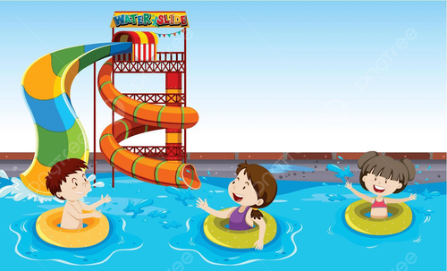 pngtree children playing in a pool image swim playing vector png image 10640038.png
