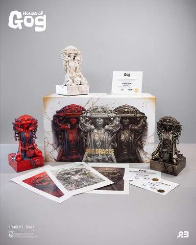 The Oracle 3PACK statuette The art of Pascal Blanché x House of Gog reveal & website photos 1024 x 1.jpg
