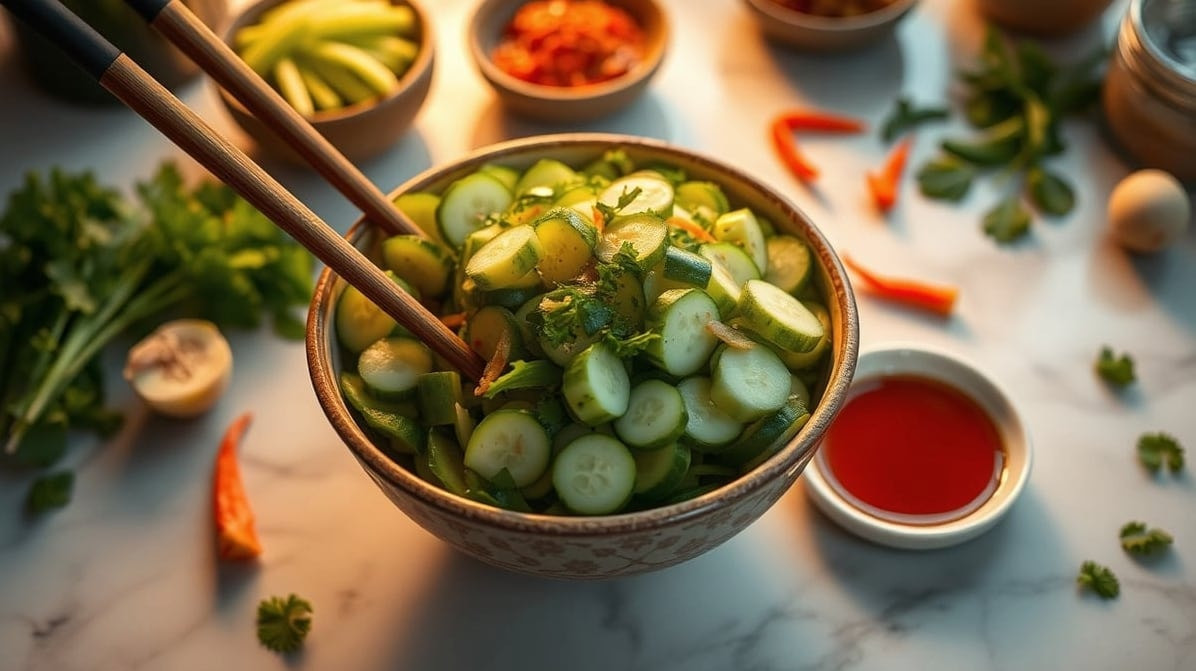 Cucumber Salad That Actually Slaps (Viral Recipe)