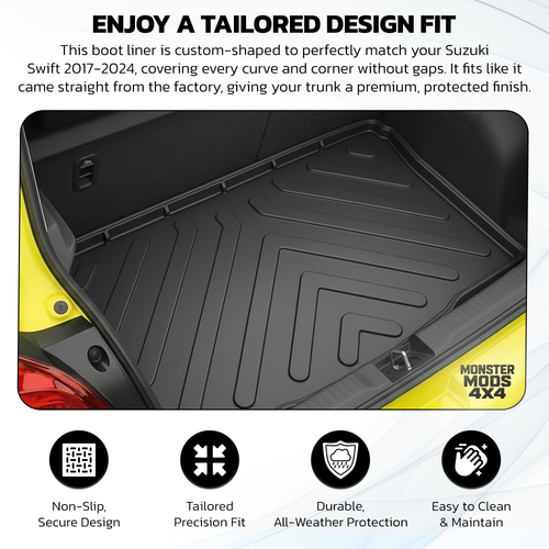 Rubber Boot Mat Tray Liner for Suzuki Swift 2017 2025 2.png