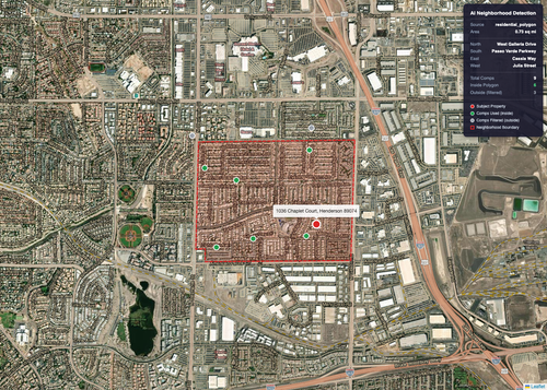 1036 Chaplet Court Henderson neighborhood map.png