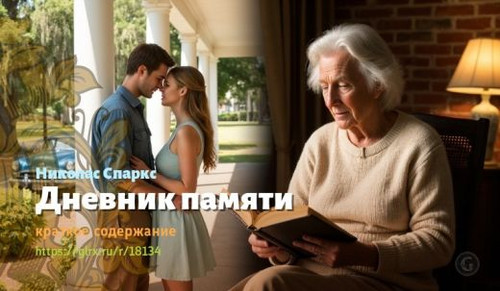 Читать краткий пересказ книги Николаса Спаркса «Дневник памяти». Дневник памяти, Спаркс, краткое сод.jpg