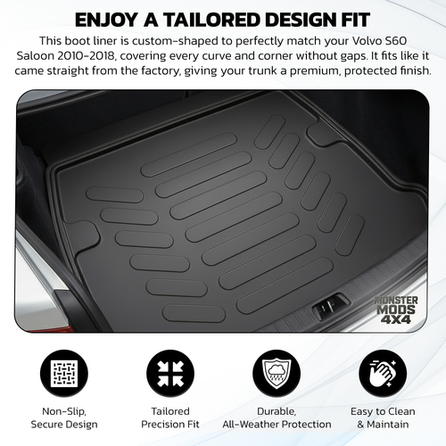 Rubber Boot Mat Tray Liner for Volvo S60 Saloon 2010 2018 2.png