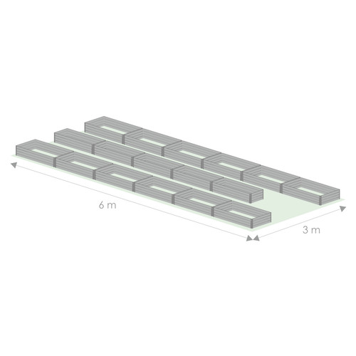 Pakeltų lysvių komplektai 3m pločio šiltnamiams 3 x 6 m #3.jpg