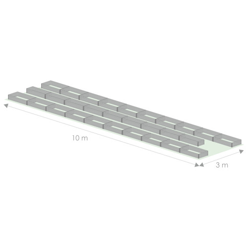Pakeltų lysvių komplektai 3m pločio šiltnamiams 3 x 10 m #3.jpg