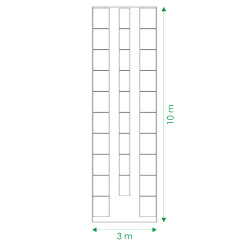 Pakeltų lysvių komplektai 3m pločio šiltnamiams 3 x 10 m #1.jpg