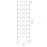 Pakeltų lysvių komplektai 3m pločio šiltnamiams 3 x 10 m #1