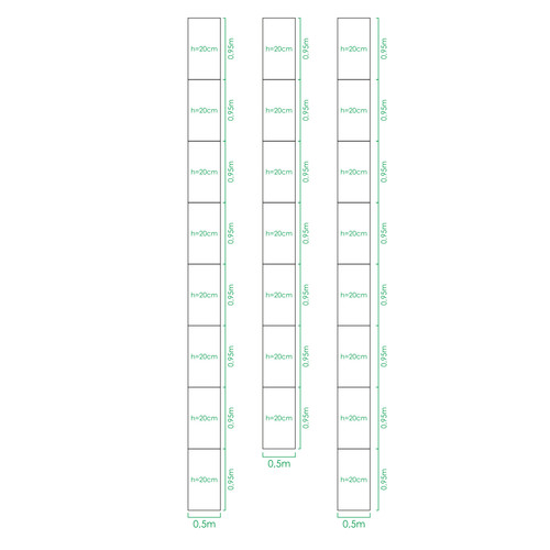 Pakeltų lysvių komplektai 2,35 2,5m pločio šiltnamiams x 8 m #2.jpg
