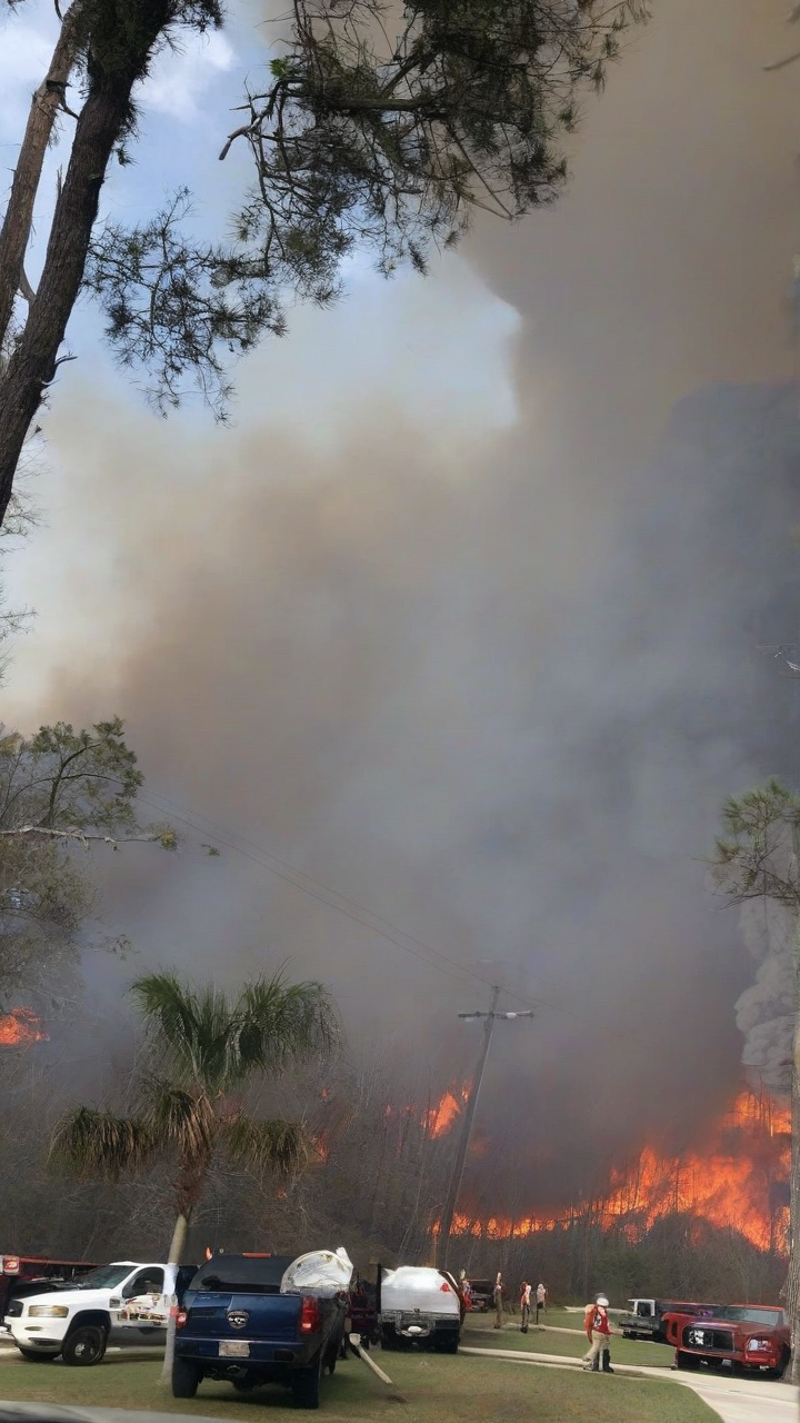 Wildfires in Georgia and Florida destroy nearly 50 homes, force evacuations