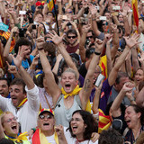 cheering crowd