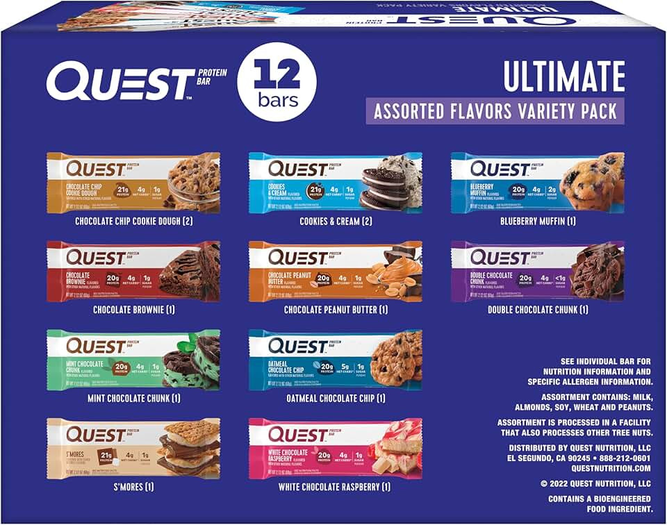 Quest Nutrition Ultimate Variety Pack Protein Bars