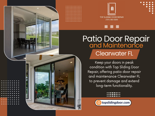 At first, it’s barely noticeable. But after weeks or months, the door starts dragging. That’s usually when people realize something’s wrong—and by then, Patio door repair and maintenance Clearwater FL becomes necessary. These signs often appear long before major damage sets in. Catching them early can prevent the need for more involved Patio door repair and maintenance Clearwater FL.

Website: https://topslidingdoor.com/locations/clearwater-fl/

Phone: +1(727) 353-3520

Read Our Blogs:
https://topslidingdoor.wordpress.com
https://topslidingdoortampa.tumblr.com
https://topslidingdoor.wixsite.com/patiodoorrepairtampa

Related Links:
https://www.apsense.com/user/topslidingdoor
https://gravatar.com/topslidingdoor
https://vimeo.com/topslidingdoor