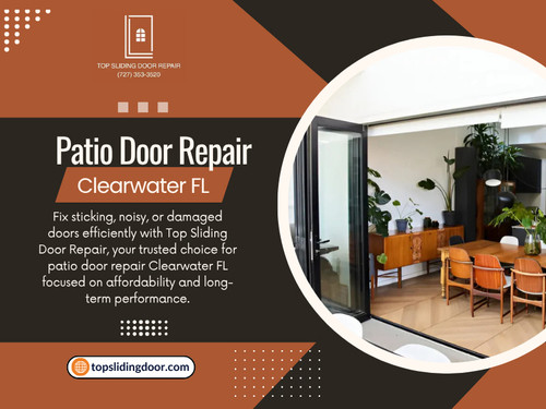 This is why Patio door repair Clearwater FL is more common in coastal areas compared to inland homes. These factors speed up wear and tear, which is why Patio door repair Clearwater FL is so common in coastal homes. Regular cleaning to remove salt buildup ,Keeping tracks dry ,Occasional professional maintenance.

Website: https://topslidingdoor.com/locations/clearwater-fl/

Phone: +1(727) 353-3520

Read Our Blogs:
https://topslidingdoor.medium.com
https://all4webs.com/topslidingdoor
https://topslidingdoortampa.tumblr.com

Related Links:
https://c8ke.me/topslidingdoortampa
https://myanimelist.net/profile/topslidingdoor
https://peatix.com/user/27384562/view