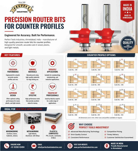 Router Bits for Precision Counter Profile Manufacturer in Ahmedabad, India Perfect Tools Industries.jpg