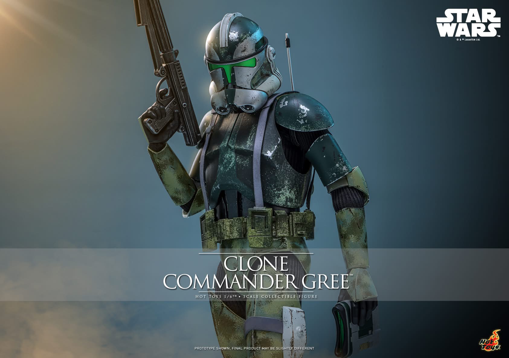 The Kashyyyk frontlines are recreated in Hot Toys Clone Commander Gree