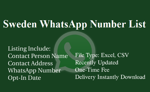Sweden WhatsApp Number List.png