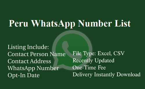 Peru WhatsApp Number List.png