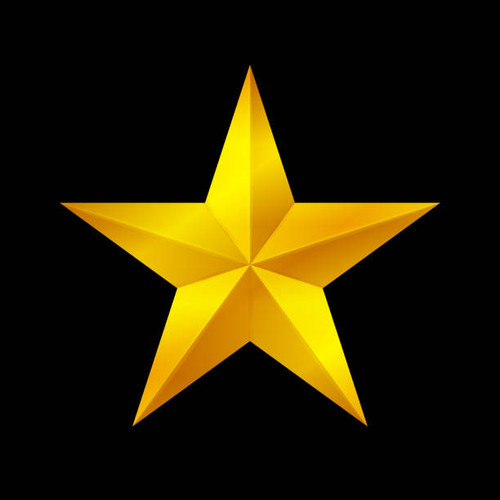 gold star shape isolated on black background, golden star icon, gold star logo, image of golden star.jpg