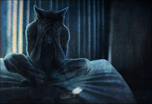 HD wallpaper furry sad furry darkness sad phone wolf.jpg