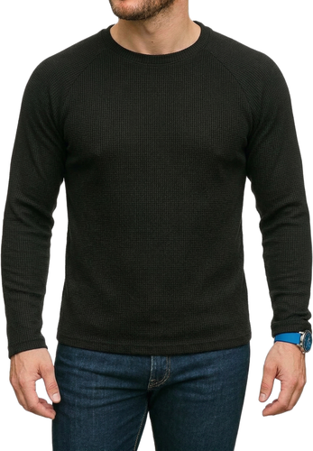 Mens Waffle Solid Color Raglan.png