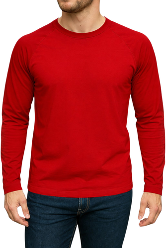 Mens Solid Color Raglan Red.png