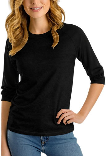 Womens Solid Color Raglan Black.png