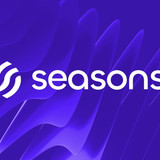 Seasons v2 Brand Mark on Wave Field