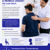 Poor posture and excessive mobile usage can lead to persistent neck pain.