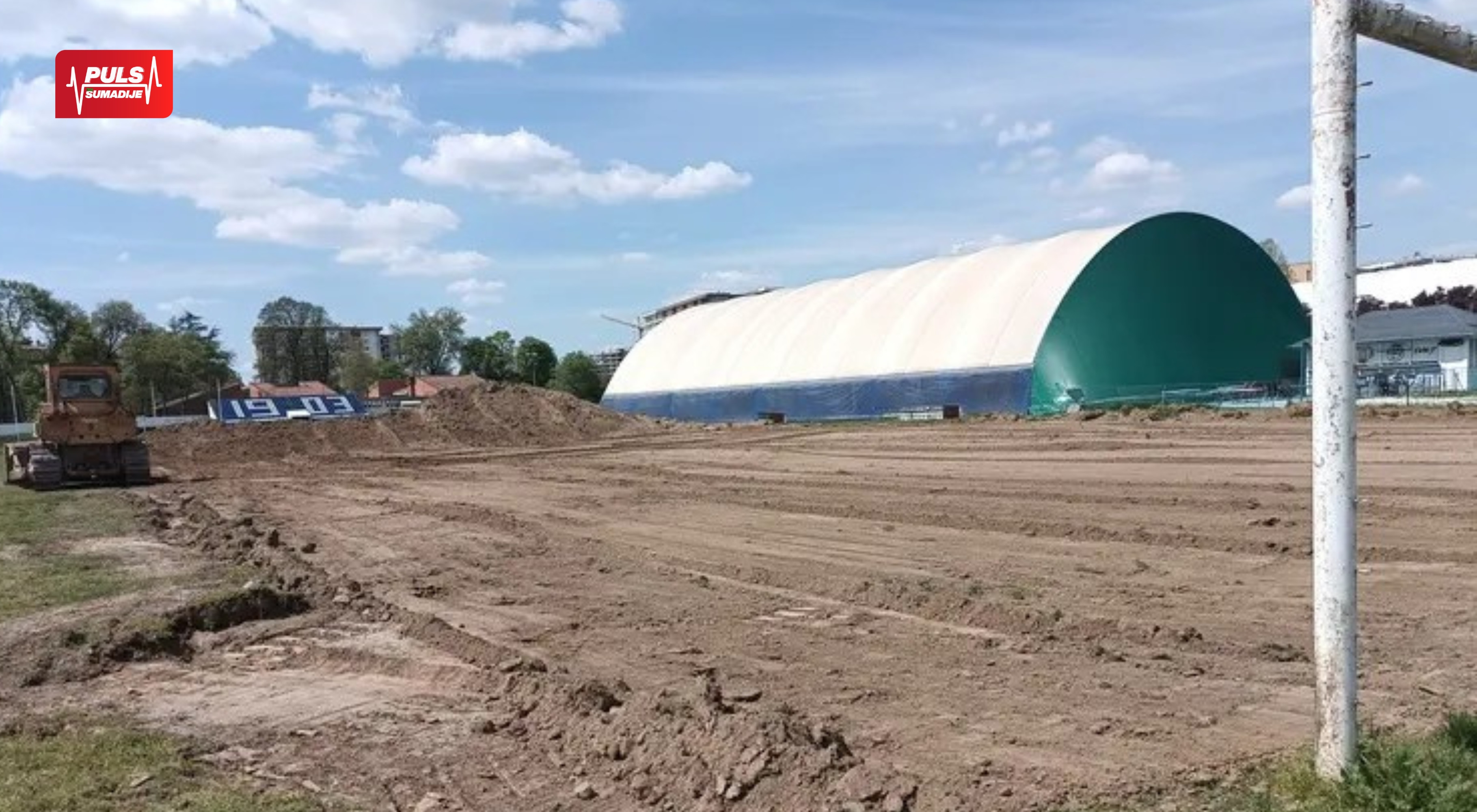 Počelo infrastrukturno uređenje stadiona na Bubnju (FOTO)