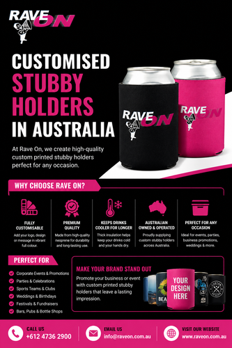 Customised Stubby Holders in Australia | Rave On Promotional Products.png