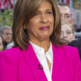 Hoda Kotb, left, and Dylan Dreyer film a live broadcast on the set of The Today Show in New York Cit