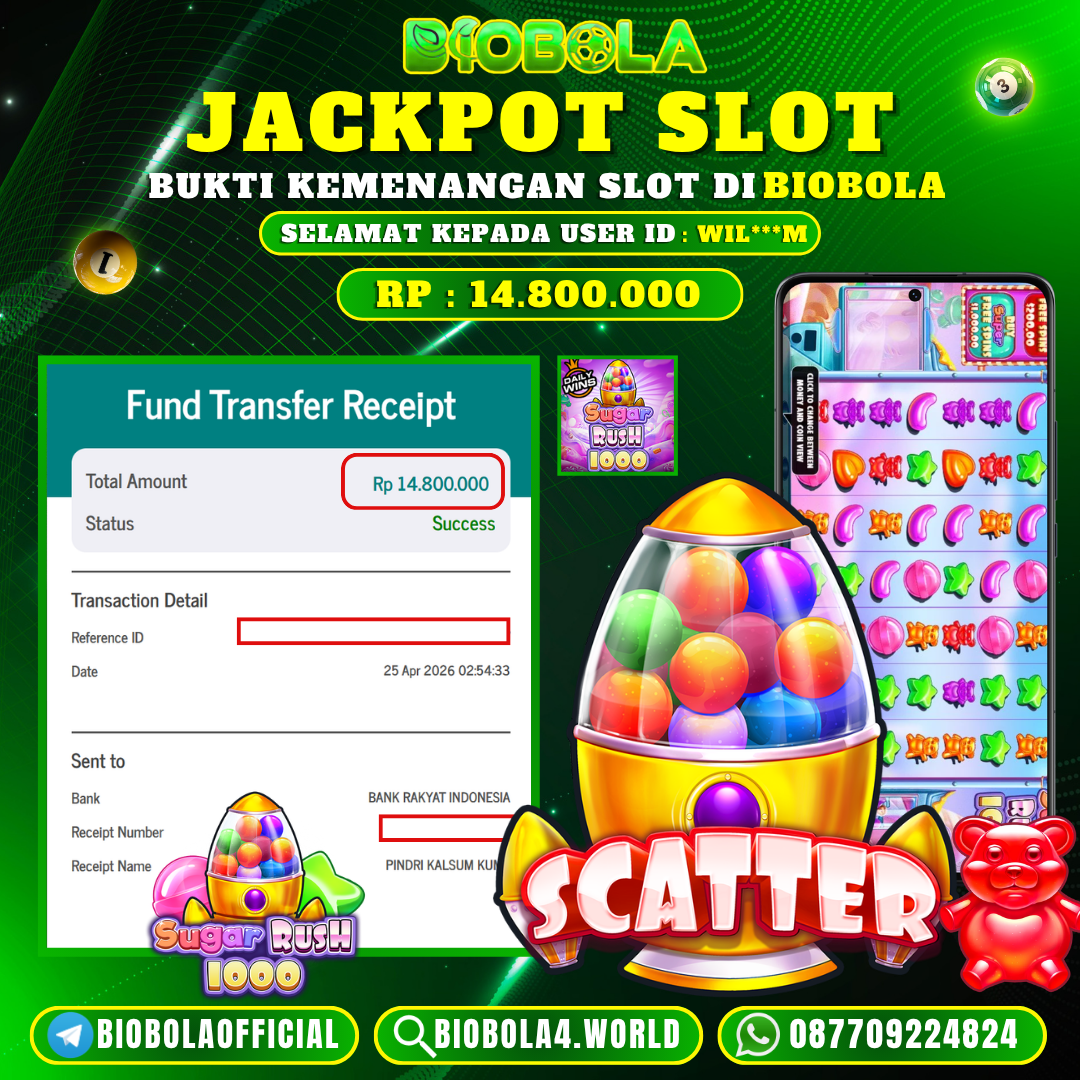 JP GAME SUGAR RUSH 1000 14 JT BIOBOLA DI BAYAR LUNAS !!