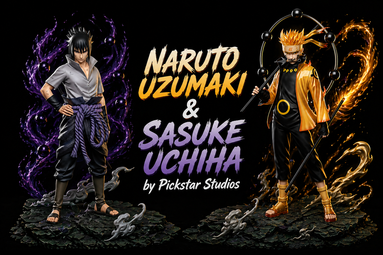Naruto and Sasuke join Pickstar Studios in 1/6 scale