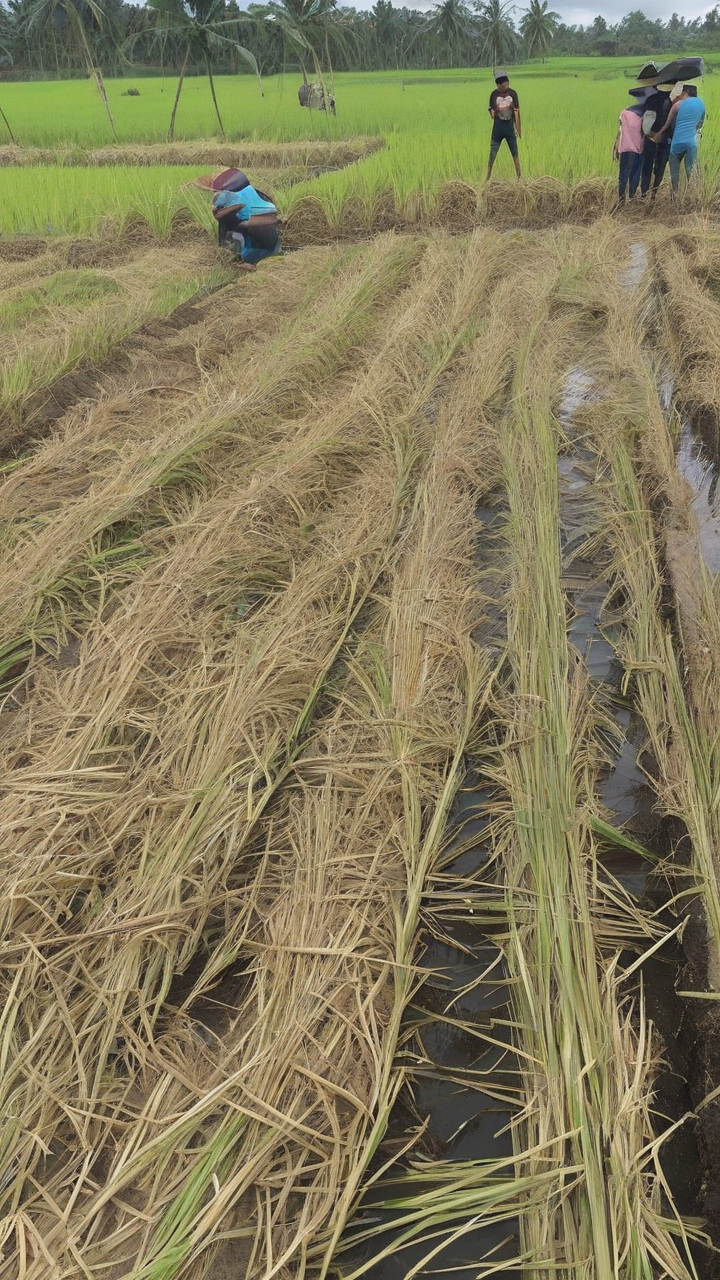 150 hectares of palay farms ravaged by 'ulmog' in Cagayan town