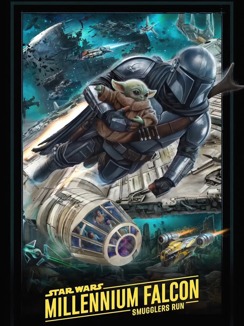Millennium Falcon Smuggler's Run mandalorian 3000px
