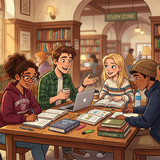 Students sitting studying 202604261229