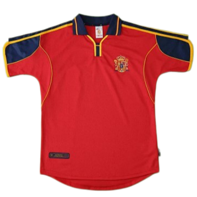 2000 season Spain home retro Fan version