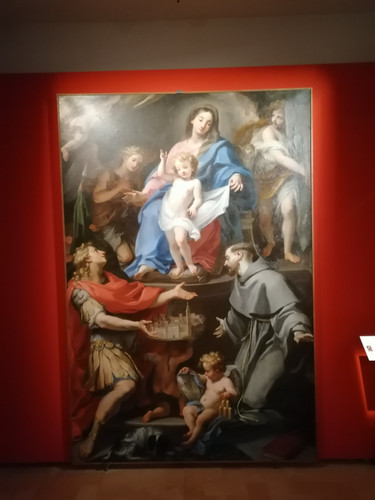 Vergine col Bambino e i Santi Vito e Francesco, Marco Benefial 01.jpg