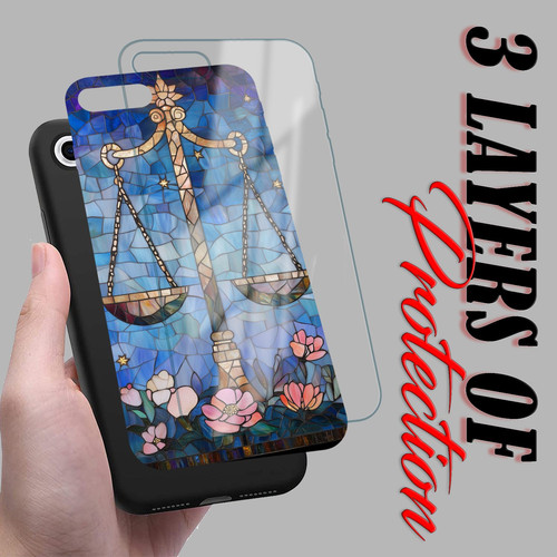 Libra Mosaic Stained Glass Balanced Scales Zodiac Decor.jpg