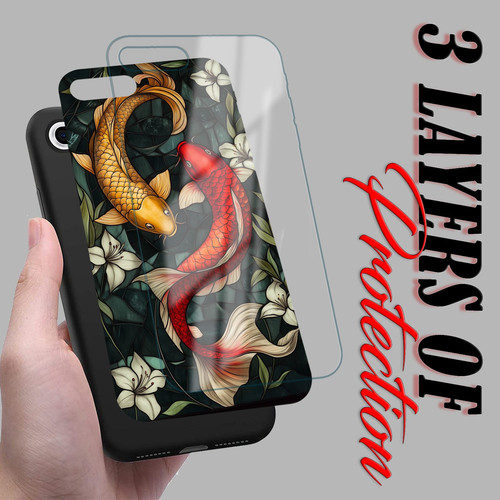 Pisces Mosaic Stained Glass Dreamy Fish Astrology Artwork.jpg