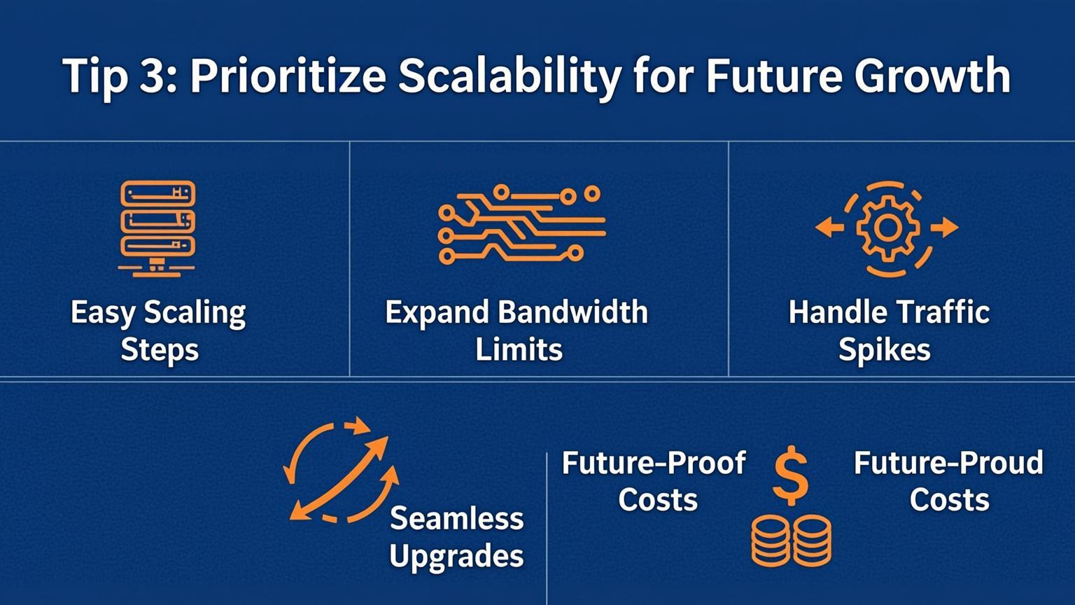 list visual: Tip 3: Prioritize Scalability for Future Growth
